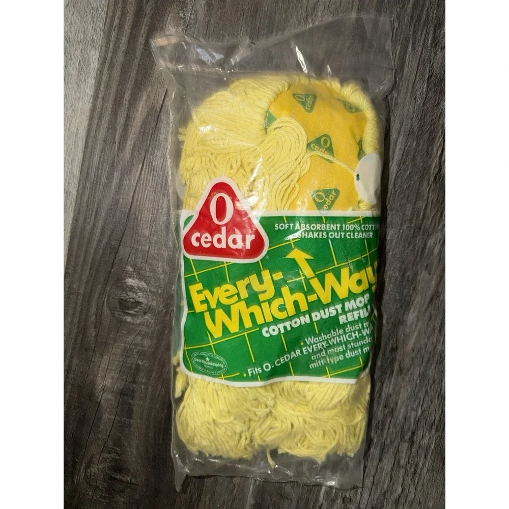 O Cedar Every Which Way All Surface  Duster Dust Mop Head Refill SEALED Vintage‎